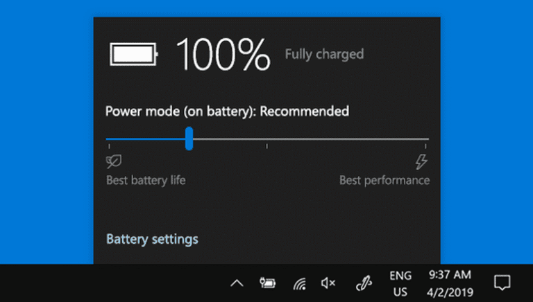 Windows battery