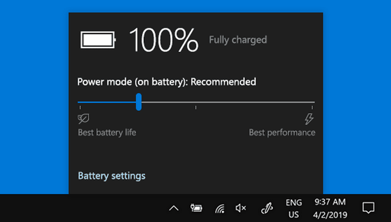 Windows battery